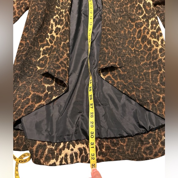 Alberto Makali Animal Print Knit Tuxedo Jacket, size S - Picture 4 of 8